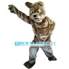 Fierce Dog Showing Sharp Tooth Mascot Costume