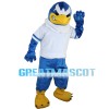Irritable Blue Eagle Mascot Costume