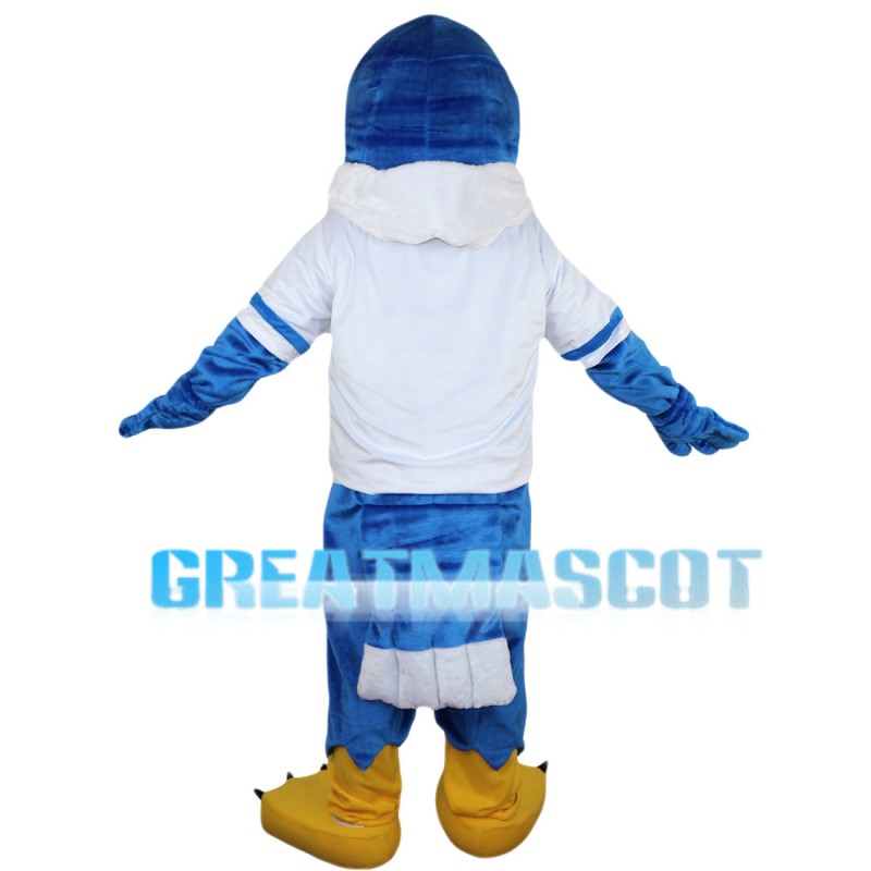 Irritable Blue Eagle Mascot Costume
