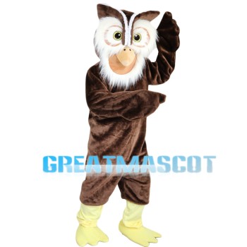 Nocturnal Brown Owl Mascot Costume