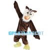 Nocturnal Brown Owl Mascot Costume