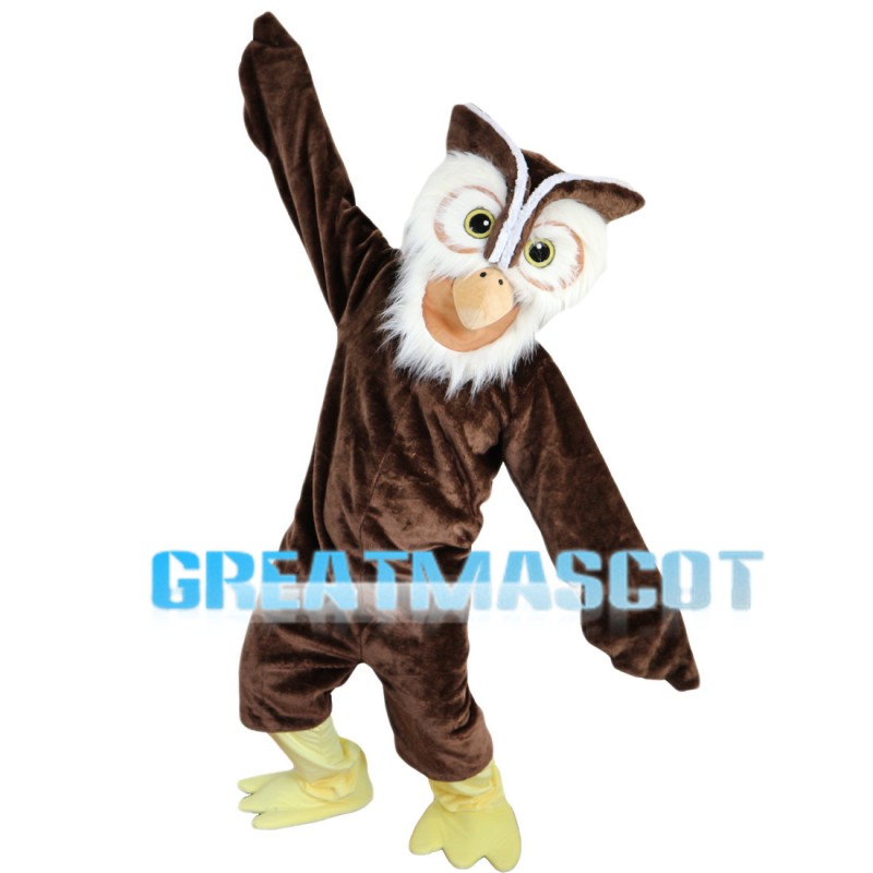 Nocturnal Brown Owl Mascot Costume