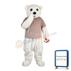 Ignorant White Bear Mascot Costume
