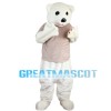 Ignorant White Bear Mascot Costume