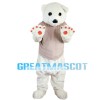 Ignorant White Bear Mascot Costume