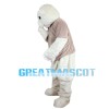 Ignorant White Bear Mascot Costume