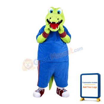Sporty Crocodile With Sportswear Mascot Costume