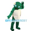 Blue Eyes Turtle With Flower Mascot Costume