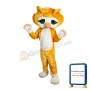 Shy Little Yellow Cat Mascot Costume