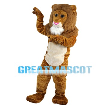 Fancy Lion With Bushy Mane Mascot Costume