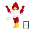 Pointed Red Eagle Mascot Costume