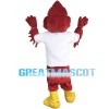 Pointed Red Eagle Mascot Costume