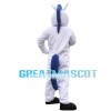 Running Horse With Blue Tail Mascot Costume