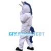 Running Horse With Blue Tail Mascot Costume
