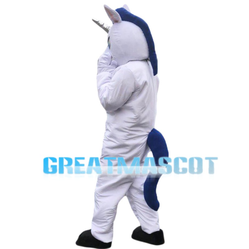 Running Horse With Blue Tail Mascot Costume