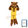 Energetic Beaver Wearing Sports Set Mascot Costume