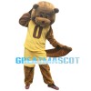 Energetic Beaver Wearing Sports Set Mascot Costume