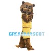Energetic Beaver Wearing Sports Set Mascot Costume