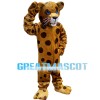 Leisurely Leopard With Blue Eyes Mascot Costume