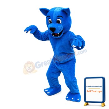 Blue Wolf Mascot Costume For Activity