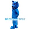 Blue Wolf Mascot Costume For Activity