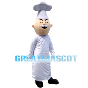 Experienced Old Chef Mascot Costume