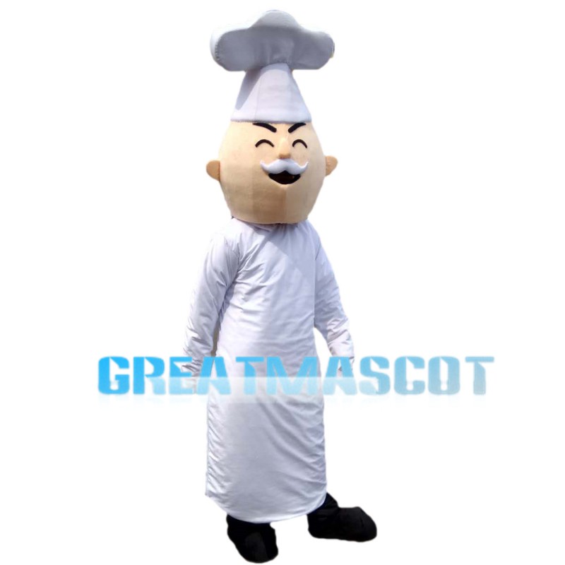 Experienced Old Chef Mascot Costume