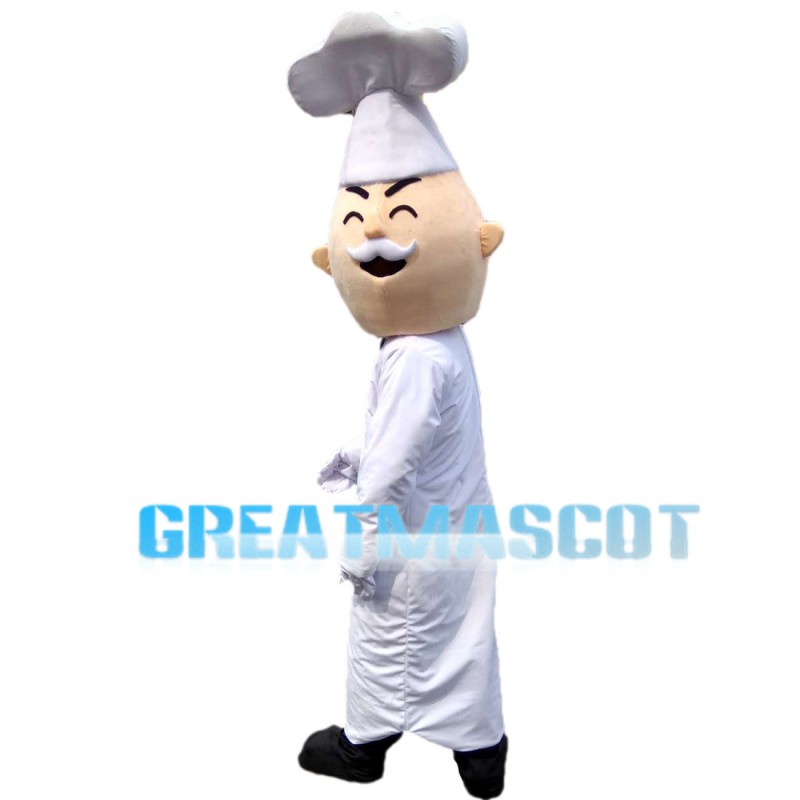 Experienced Old Chef Mascot Costume