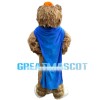 Mole With Orange Cap Mascot Costume