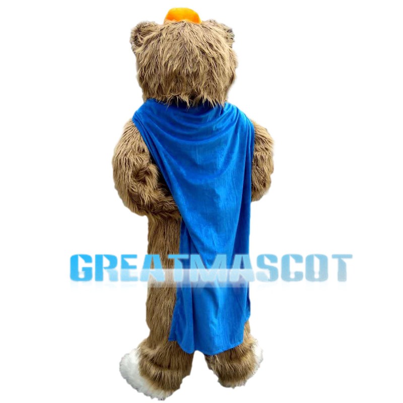 Mole With Orange Cap Mascot Costume