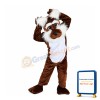 Brown Dog With Furry Ears Mascot Costume