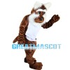 Brown Dog With Furry Ears Mascot Costume