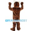 Brown Dog With Furry Ears Mascot Costume
