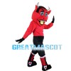 Sportsman Bull With Silver Horns Mascot Costume