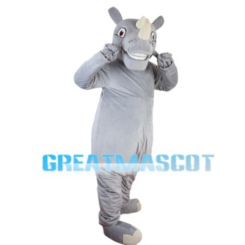 Little Gray Rhino Mascot Costume