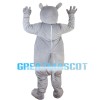 Little Gray Rhino Mascot Costume