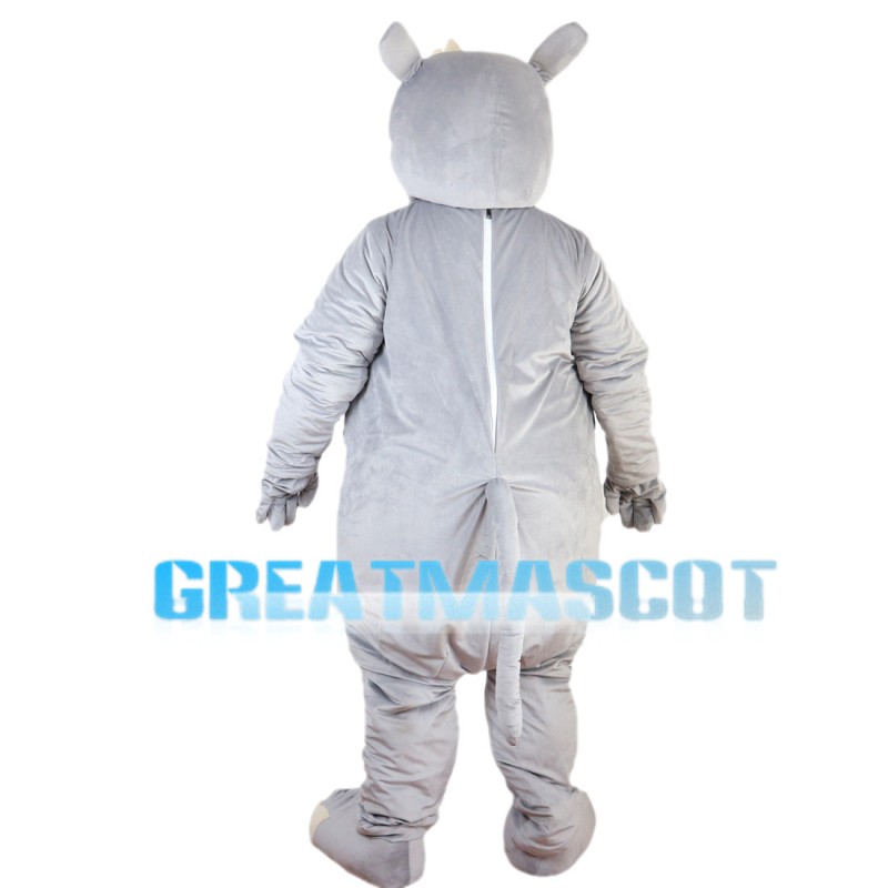 Little Gray Rhino Mascot Costume