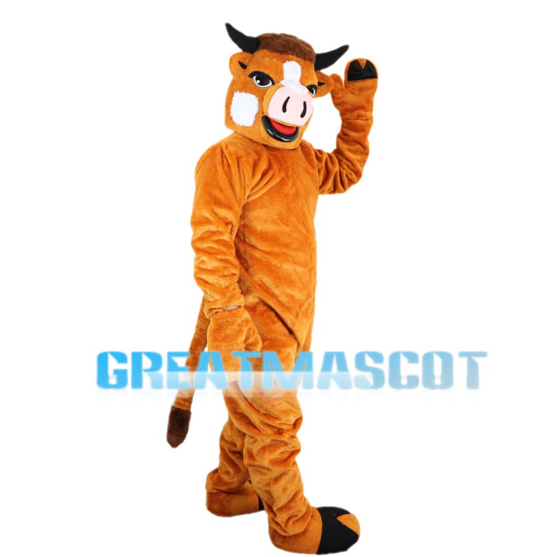 Hard Working Cattle Mascot Costume
