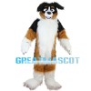 Obedient Long Fur Dog Mascot Costume