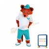 Brown Fox Wearing Green Pants Mascot Costume