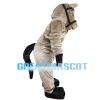Standing Brown Horse Mascot Costume