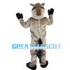 Standing Brown Horse Mascot Costume