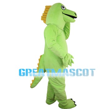 Long Neck Green Dinosaur Mascot Costume