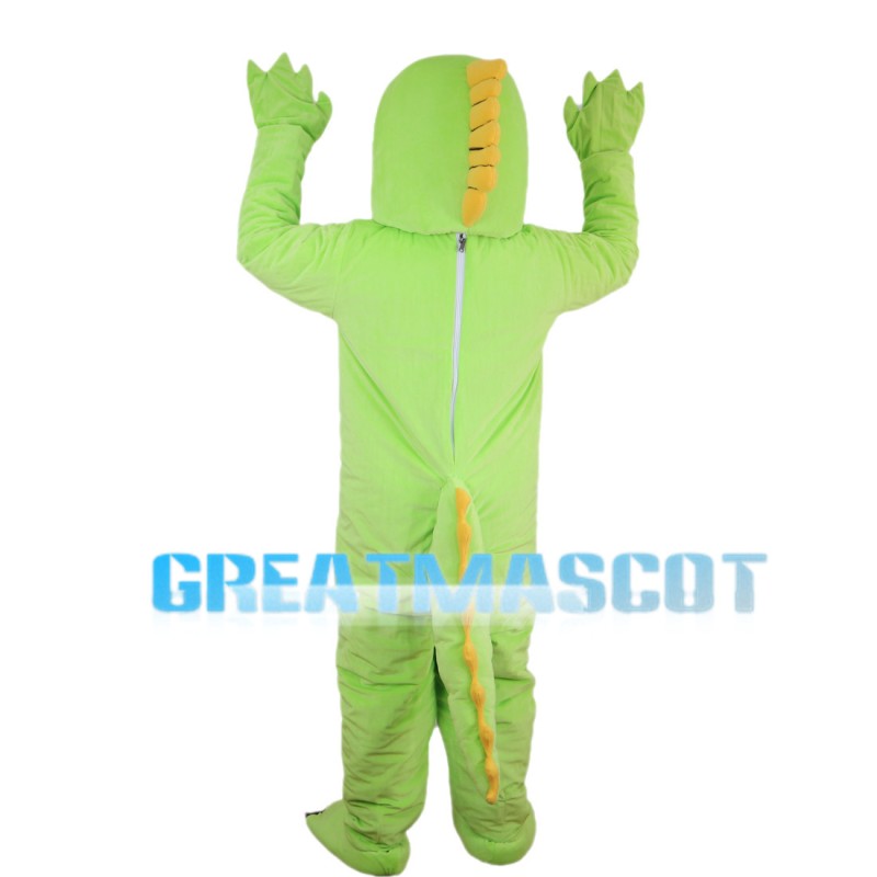 Long Neck Green Dinosaur Mascot Costume