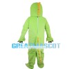 Long Neck Green Dinosaur Mascot Costume
