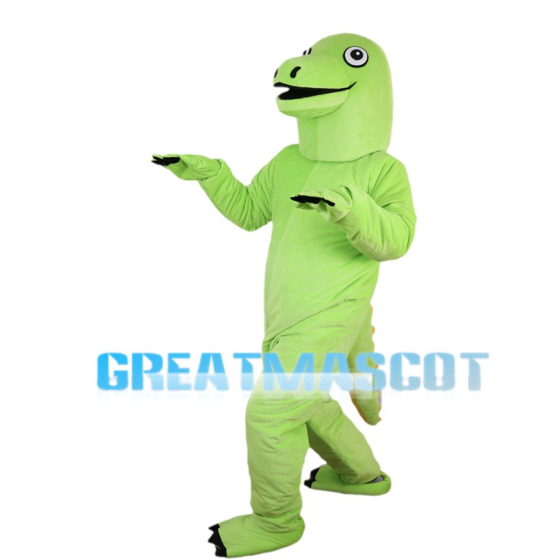 Long Neck Green Dinosaur Mascot Costume