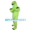 Long Neck Green Dinosaur Mascot Costume