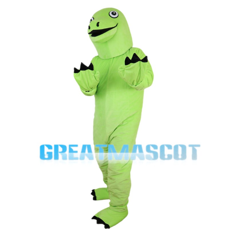Long Neck Green Dinosaur Mascot Costume