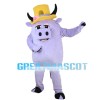 Special Look Light Purple Cattle Mascot Costume