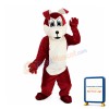 Red Brown Cartoon Dog Mascot Costume